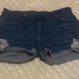 Denim Blue Women's Shorts